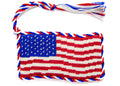 Wavy American Flag Ornament