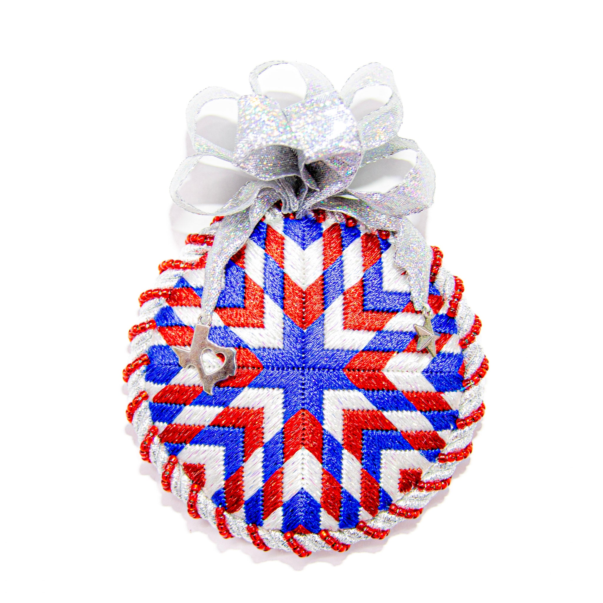 Round Quilt Americana Ornament